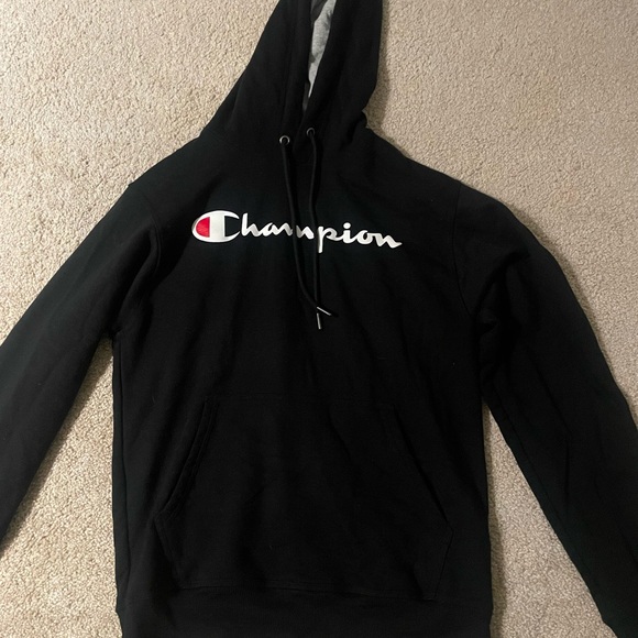 Champion Black Pullover Hoodie - Picture 1 of 4